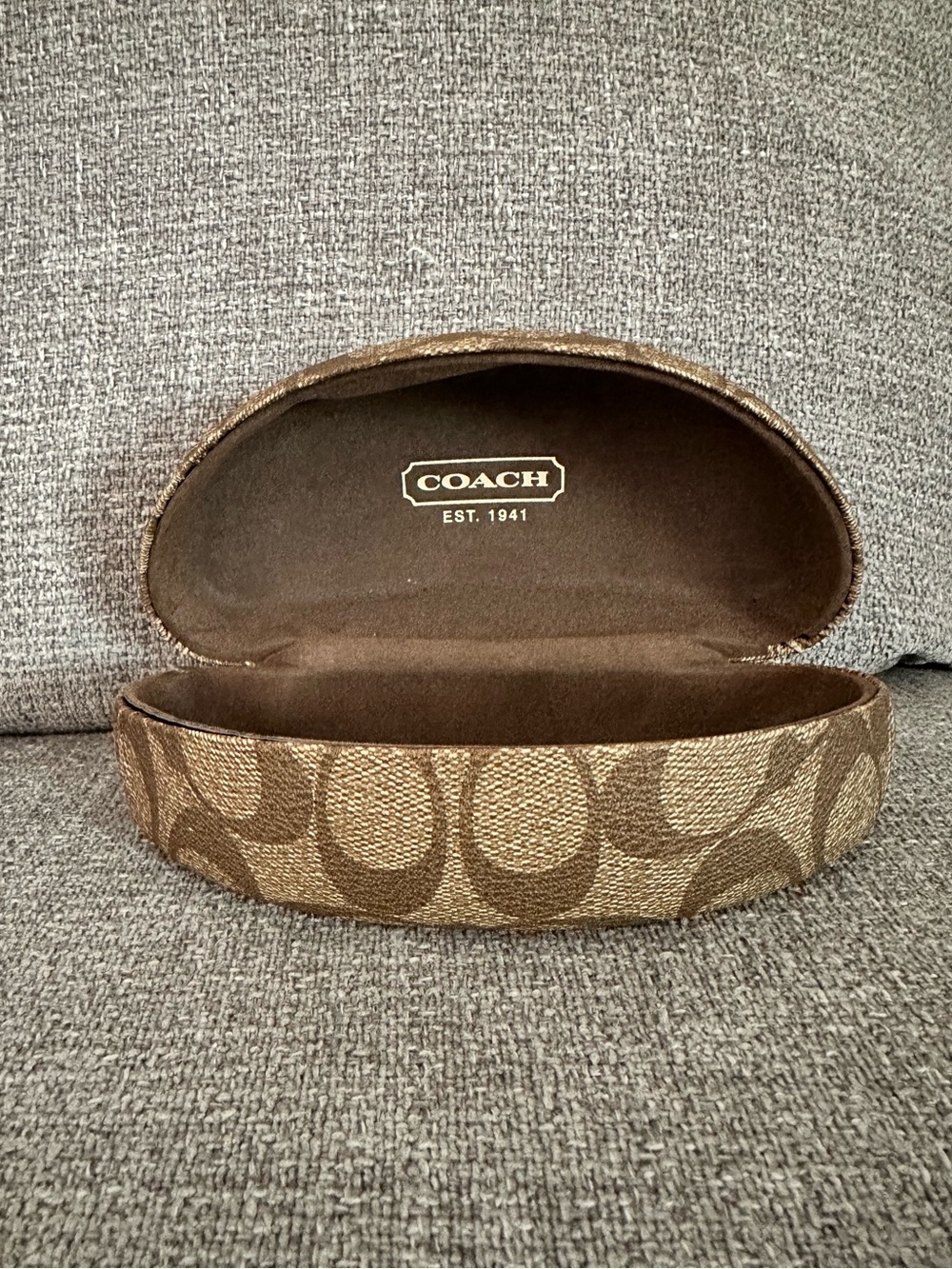 Coach Signature “C” Clam Shell Hard Sunglasses Case